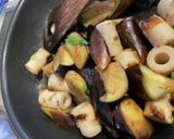 茄子と焼きちくわの焼き浸し　青紫蘇風味　作り方3写真