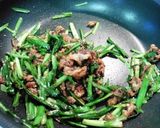 ニラと牛肉の韓国風味噌炒め作り方5写真
