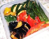 182 夏野菜の揚げ浸し(薄味)作り方6写真