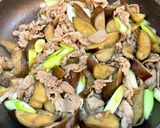 材料3つ!なすと豚肉の炒め物作り方5写真