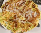 一つのお好み焼きに一つの卵作り方6写真