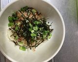胡麻油と塩昆布で和えた温素麺作り方7写真