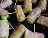 長ネギのベーコン巻き♪味噌たまごソース♪作り方5写真