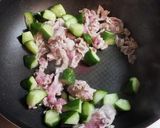 豚肉翡翠炒め風作り方5写真