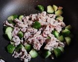 豚肉翡翠炒め風作り方7写真