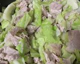 キャベツとお肉の味噌炒め作り方3写真