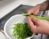 モロッコインゲンと油揚げの炒めもの作り方1写真