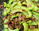 ゴーヤのそぼろ炒め●ゴーヤーそぼろ丼に！作り方3写真
