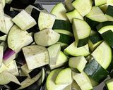 ナス、トマト、ズッキーニの中華炒め作り方1写真