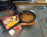 最速の金曜日のカレー（中華あじと卵）作り方13写真
