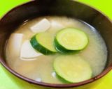 ＊ズッキーニと豆腐のみそ汁＊作り方3写真