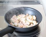 【エビとレモンの大葉ジェノベーゼパスタ】作り方3写真