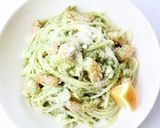 【エビとレモンの大葉ジェノベーゼパスタ】作り方6写真