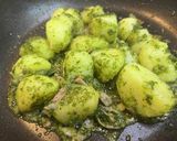 フレッシュバジルソースで食べるこふきいも作り方13写真