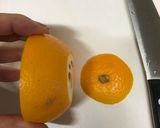 オレンジ飾り切で華やかお弁当作り方1写真
