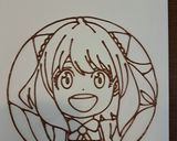 スパイファミリー　アーニャキャラケーキ作り方10写真