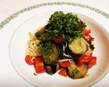 ナスとトマトの冷製そうめん作り方7写真