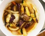 根菜茄子濃厚ピリ辛味噌炒め味温野菜サラダ作り方18写真