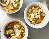 レンジ肉無豆腐簡単ざるラーメン味野菜炒め作り方16写真