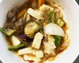 レンジ肉無豆腐簡単ざるラーメン味野菜炒め作り方17写真