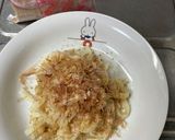 ツナで和えたうどん青じそ添え作り方9写真