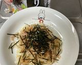 ツナで和えたうどん青じそ添え作り方10写真