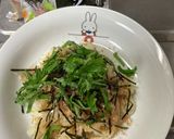ツナで和えたうどん青じそ添え作り方11写真
