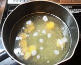 乾燥帆立の貝柱と水餃子のスープ作り方4写真