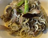 ☆我が家の茄子とじゃこと玉ねぎパスタ☆作り方4写真
