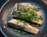 Garlic Caper Salmon作り方6写真