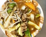 全てレンジもやし入甘辛wソース味甘酢酢豚作り方14写真