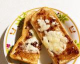 つぶあんジャムとチーズのトースト作り方5写真