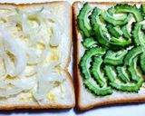 鯖サンドイッチ　生ゴーヤ＆発酵玉葱作り方7写真