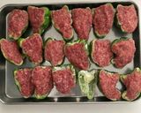 タネ入りピーマンの肉詰め作り方8写真
