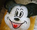 保温用キャラ弁♪ミッキー★カレー弁当♪作り方5写真