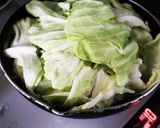 厨房ばあばぁ！クタクタキャベツ豚豆腐煮。作り方2写真