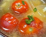 ミニトマトと玉ねぎのお味噌汁作り方3写真