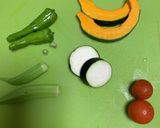 素揚げ夏野菜のぶっかけきつねそうめん作り方1写真