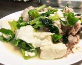 お豆腐と豚肉＆小松菜とピーマン炒め♬作り方6写真
