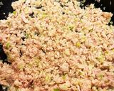 鶏挽き肉でカラフル肉味噌　レタス巻き　作り方4写真