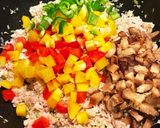 鶏挽き肉でカラフル肉味噌　レタス巻き　作り方5写真