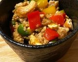 鶏挽き肉でカラフル肉味噌　レタス巻き　作り方7写真