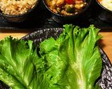 鶏挽き肉でカラフル肉味噌　レタス巻き　作り方8写真