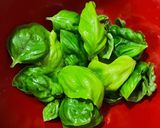 バジル・パクチー大量消費、簡単冷やし辛麺作り方2写真