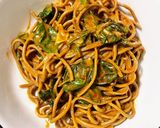 バジル・パクチー大量消費、簡単冷やし辛麺作り方4写真