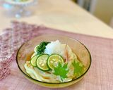 冷たい麺!すだちうどんおろしかき氷添え作り方4写真