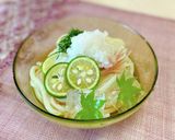 冷たい麺!すだちうどんおろしかき氷添え作り方5写真