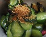 茄子と胡瓜の梅肉和え作り方5写真