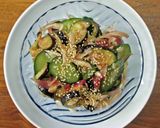 茄子と胡瓜の梅肉和え作り方9写真