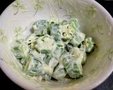 ちくわとオクラのわさびマヨホットサンド作り方3写真